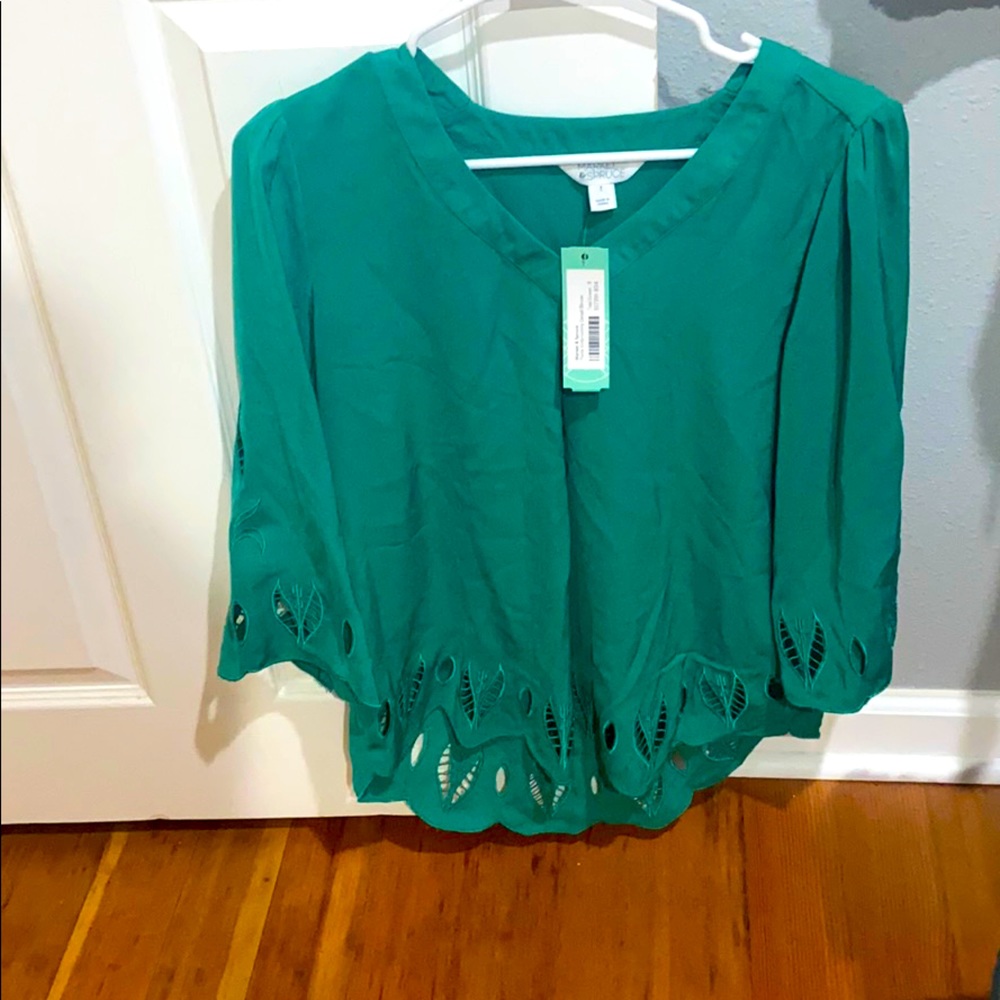Market and spruce green blouse. Size small